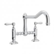 Rohl A1459LMAPC-2 - Rohl Country Kitchen Deck Mounted Bridge Faucet