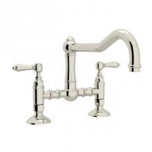 Rohl A1459LMPN-2 - Rohl Country Kitchen Deck Mounted Bridge Faucet