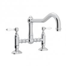 Rohl A1459LPAPC-2 - Rohl Country Kitchen Deck Mounted Bridge Faucet