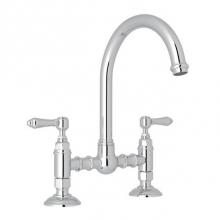 Rohl A1461LMAPC-2 - Rohl Country Kitchen Deck Mounted Bridge Faucet