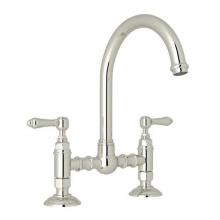 Rohl A1461LMPN-2 - Rohl Country Kitchen Deck Mounted Bridge Faucet