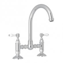 Rohl A1461LPAPC-2 - Rohl Country Kitchen Deck Mounted Bridge Faucet