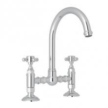 Rohl A1461XMAPC-2 - Rohl Country Kitchen Deck Mounted Bridge Faucet
