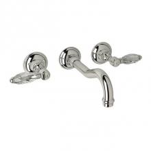 Rohl A1477LCPNTO-2 - Rohl Italian Bath Acqui Trim Set Only With No Rough Valve Body To Wall Mounted Three Hole Widespre