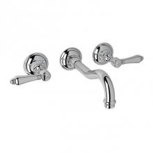 Rohl A1477LMAPCTO-2 - Rohl Italian Bath Acqui Trim Set Only With No Rough Valve Body To Wall Mounted Three Hole Widespre