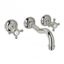 Rohl A1477XMPNTO-2 - Rohl Italian Bath Acqui Trim Set Only With No Rough Valve Body To Wall Mounted Three Hole Widespre