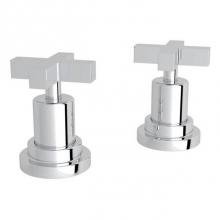 Rohl A2211XMAPC - Rohl Lombardia Bath Pair Of 1/2'' Hot And Cold Sidevalves Only