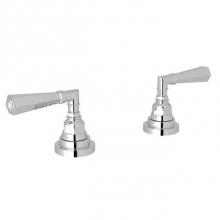 Rohl A2311LMAPC - Rohl San Giovanni Bath Pair Of 1/2'' Hot And Cold Sidevalves Only In Polished Chrome Wit