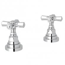Rohl A2311XMAPC - Rohl San Giovanni Bath Pair Of 1/2'' Hot And Cold Sidevalves Only In Polished Chrome Wit