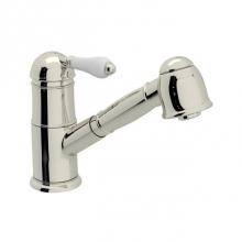 Rohl A3410LPPN-2 - Rohl Country Kitchen Traditional Single Lever Single Hole Pullout Kitchen Faucet