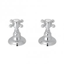 Rohl A7422XMAPC - Rohl Country Bath Pair Of 3/4'' Hot And Cold Sidevalves Only