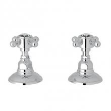 Rohl A7422XCAPC - Rohl Country Bath Pair Of 3/4'' Hot And Cold Sidevalves Only