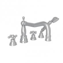 Rohl AC262X-APC - Arcana™ 4-Hole Deck Mount Tub Filler With Column Spout