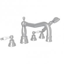 Rohl AC262OP-APC - Arcana™ 4-Hole Deck Mount Tub Filler With Column Spout