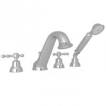 Rohl AC26L-APC - Rohl Arcana Four Hole Deck Mounted Tub Filler
