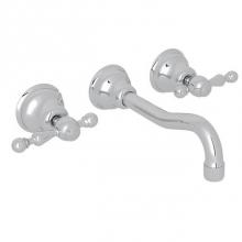 Rohl AC351L-APC/TO-2 - Rohl Arcana Trim Set Only With No Rough Valve Body To Wall Mounted Three Hole Built In Widespread