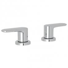 Rohl LV120L-APC - Rohl Meda Bath Pair Of 1/2'' Hot And Cold Sidevalves Only In Polished Chrome With Metal