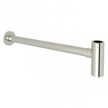 Rohl RPT124PN - Rohl Modern Style 1 1/4'' X 1 1/4'' Extended Brass Cylinder P-Trap