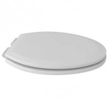 Rohl RS2862WH - Rohl Elongated Easy Close White Toilet Seat And Cover