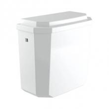 Rohl U.2947WH - Perrin & Rowe® DECO CLOSE COUPLED WATER CLOSET TANK CISTERN ONLY WITH 1.28 GPF FLUSH MECH