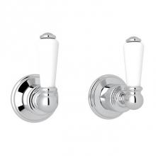 Rohl U.3230L-APC - Perrin & Rowe® Edwardian 3/4'' Hot And Cold Rough Valves With Trims with Lever