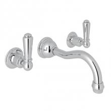 Rohl U.3790L-APC/TO-2 - Edwardian™ Wall Mount Lavatory Faucet Trim With Column Spout