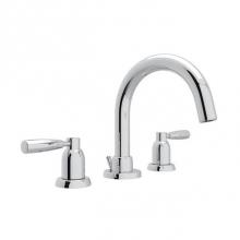 Rohl U.3955LS-APC-2 - Holborn™ Widespread Lavatory Faucet With C-Spout