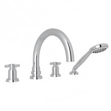 Rohl U.3976X-APC - Holborn™ 4-Hole Deck Mount Tub Filler With C-Spout