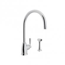 Rohl U.4846LS-APC-2 - Holborn™ Kitchen Faucet With Side Spray