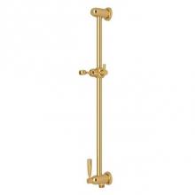 Rohl U.5350EG - 24'' Slide Bar With Integrated Volume Control And Outlet