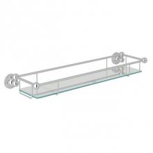Rohl U.6953APC - Edwardian™ Wall Mount Tempered Glass Vanity Shelf
