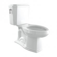 Rohl U.KIT112-PN - Perrin & Rowe® Deco Elongated Close Coupled 1.28 GPF High Efficiency Water Closet/Toilet