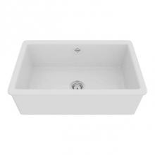 Rohl UM3018WH - Shaker™ 30'' Single Bowl Undermount Fireclay Kitchen Sink