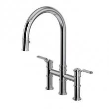 Rohl U.4549HT-APC-2 - Armstrong™ Pull-Down Bridge Kitchen Faucet With C-Spout