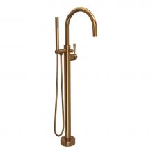 Rohl TMB06F1LMFB - Graceline® Single Hole Floor Mount Tub Filler Trim