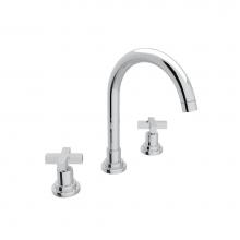 Rohl A2208XMAPC-2 - Lombardia® Widespread Lavatory Faucet With C-Spout