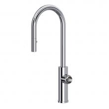 Rohl EC65D1APC - Eclissi™ Pull-Down Bar/Food Prep Kitchen Faucet With C-Spout - Less Handle