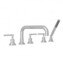 Rohl A2224LMAPC - Lombardia® 5-Hole Deck Mount Tub Filler With U-Spout