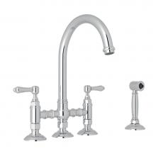 Rohl A1461LMWSAPC-2 - San Julio® Bridge Kitchen Faucet With Side Spray