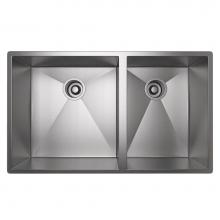 Rohl RSS3118SB - Forze™ 31'' Double Bowl Stainless Steel Kitchen Sink