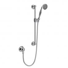 Rohl 1301EAPC - Handshower Set With 22'' Slide Bar and Single Function Handshower