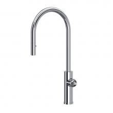Rohl EC55D1APC - Eclissi™ Pull-Down Kitchen Faucet With C-Spout - Less Handle