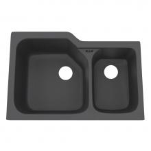 Rohl 6337-04 - Allia™ 33'' Fireclay 2 Bowl Undermount Kitchen Sink