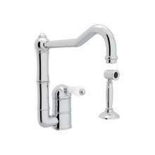 Rohl A3608LPWSAPC-2 - Acqui® Kitchen Faucet With Side Spray