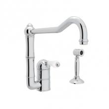 Rohl A3608/11LPWSAPC-2 - Acqui® Extended Spout Kitchen Faucet With Side Spray