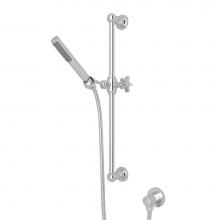 Rohl AKIT8073XAPC - Handshower Set With 21'' Slide Bar and Single Function Handshower