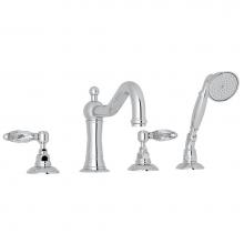 Rohl A1404LCAPC - Acqui® 4-Hole Deck Mount Tub Filler