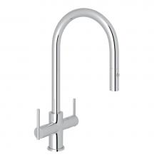 Rohl CY657L-APC-2 - Pirellone™ Two Handle Pull-Down Kitchen Faucet