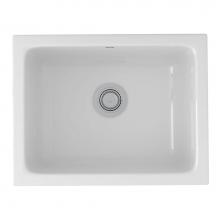 Rohl 6347-00 - Allia™ 24'' Fireclay Single Bowl Undermount Kitchen Or Laundry Sink