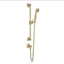 Rohl 1330ULB - Handshower Set With 24'' Slide Bar and Single Function Handshower